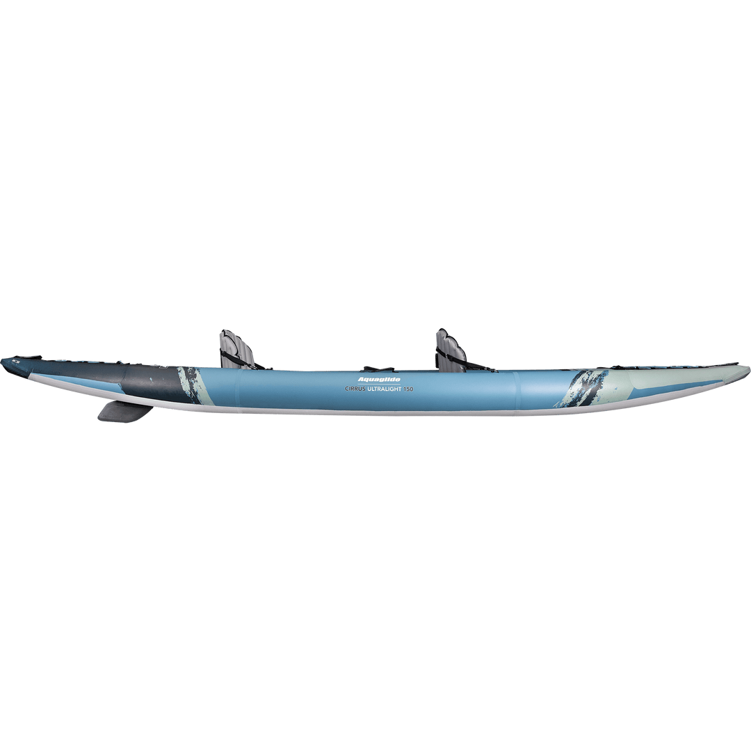 Cirrus Ultralight 150 tandem kayak with two seats and paddles.