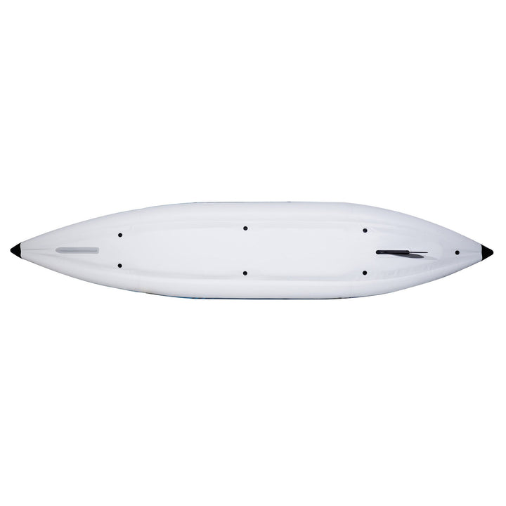 Base view of the Chelan 155 tandem inflatable kayak with rugged Duratex™ construction.