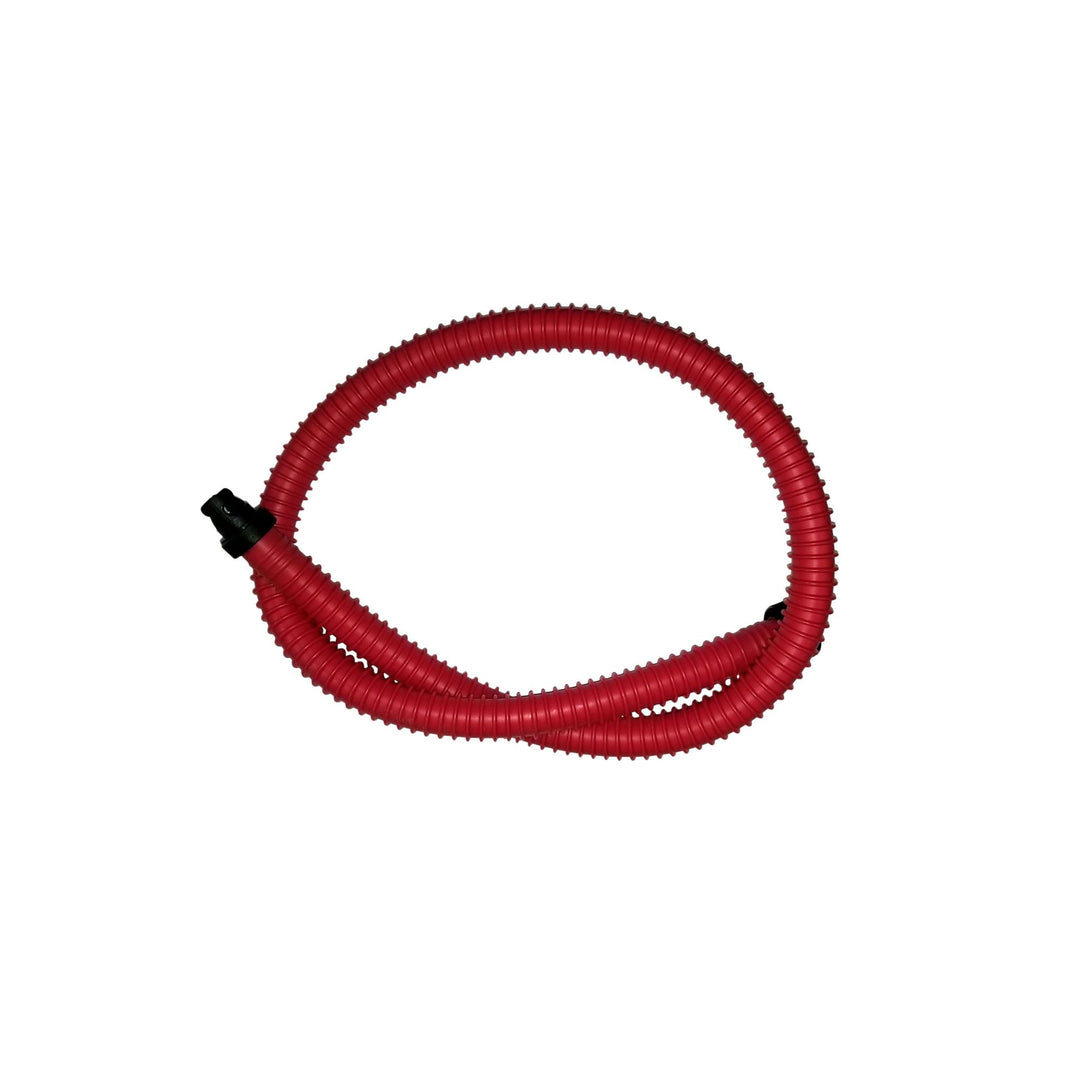 Red Dual Action handpump hose coiled, fits Aquaglide valves.