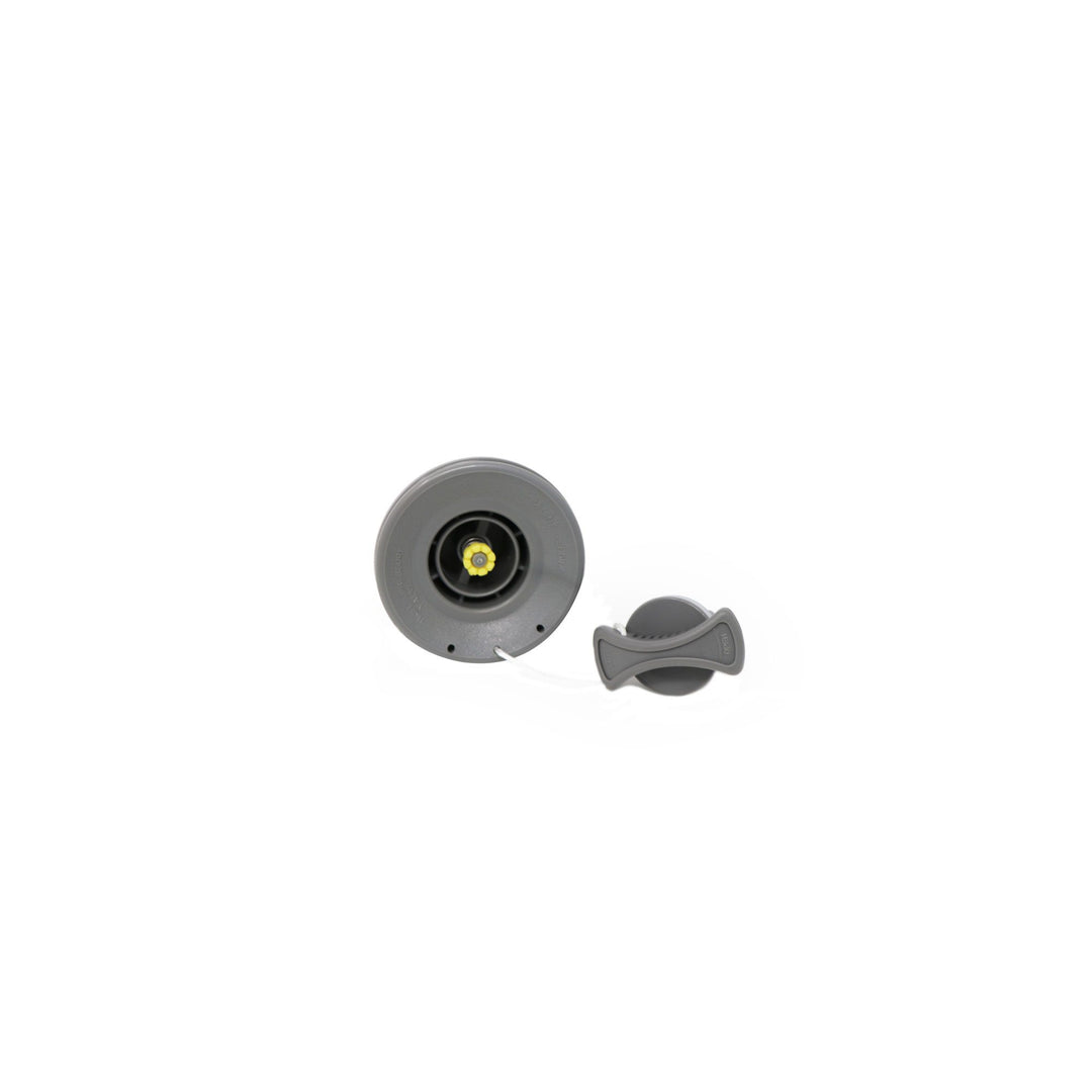 Round gray High Pressure Spring Valve.