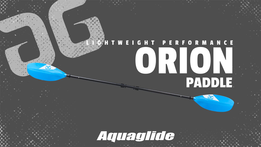 Orion 4-Piece Leverlock® Kayak Paddle with fiberglass/carbon shaft.
