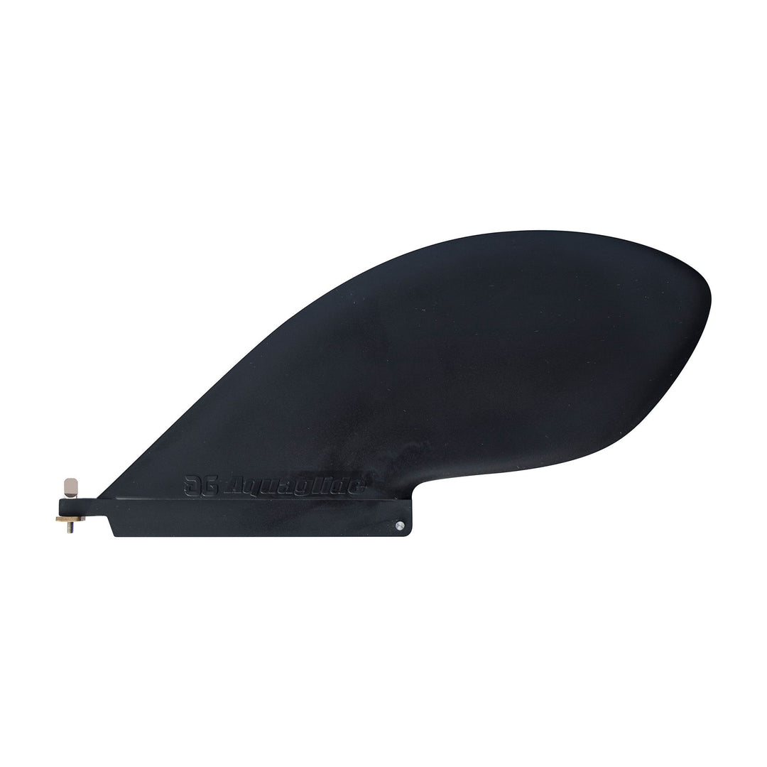 Posi-Track Fin in black on a white background, ideal for Chelan kayaks.