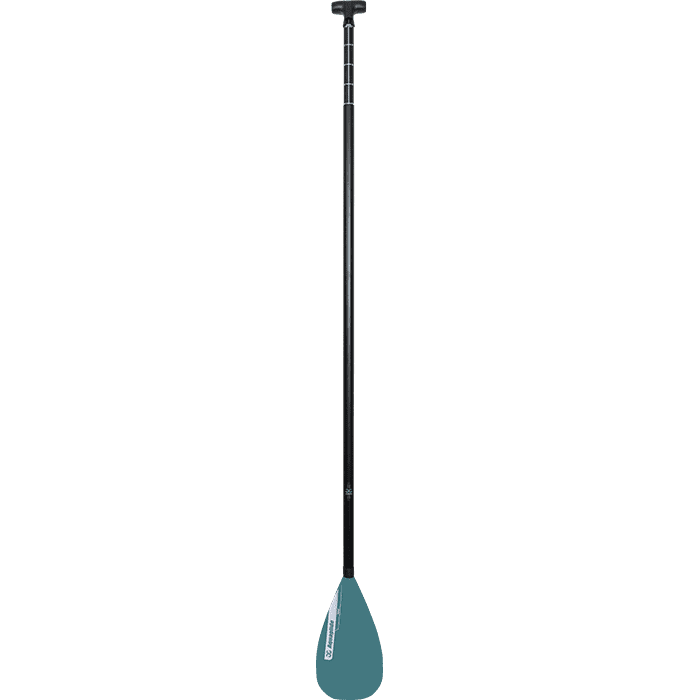 Rogue Leverlock® paddle, carbon shaft, adjustable nylon blade in black and blue.